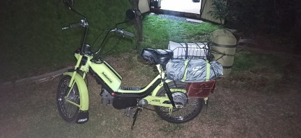 Brašny na Babetu s nákladem